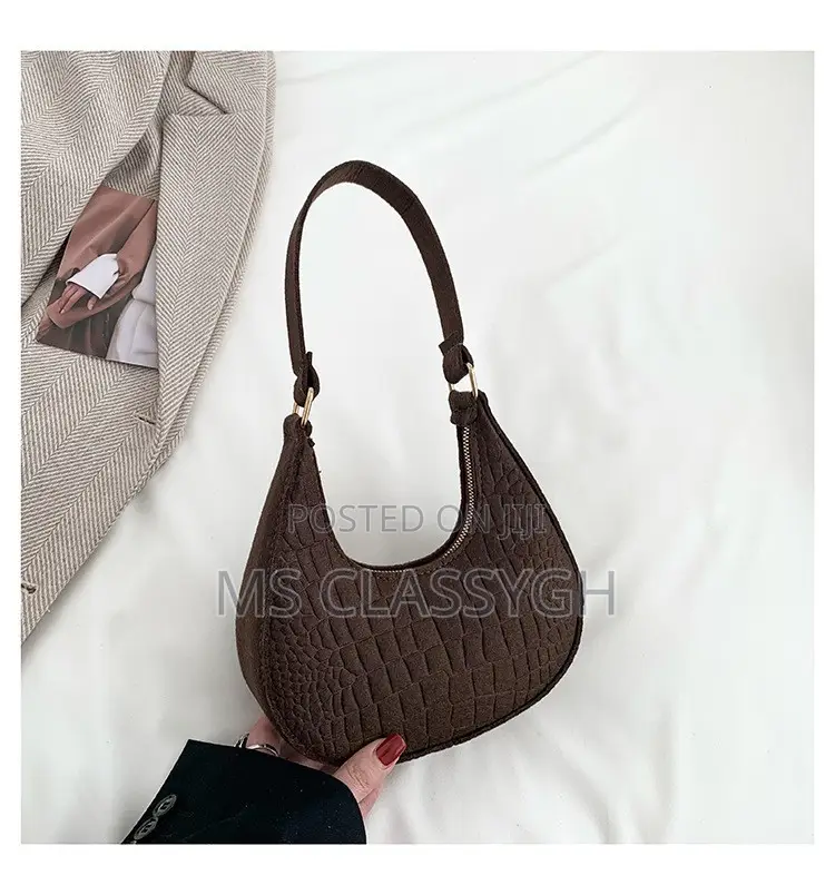 Trendy Stone Pattern Underarm Bag Casual Shoulder Handbag