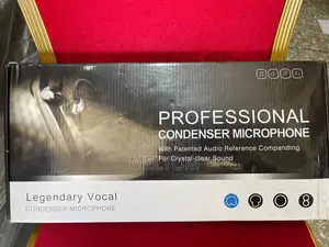 Legendary V8 Studio Condenser Microphone With Live Soundcard