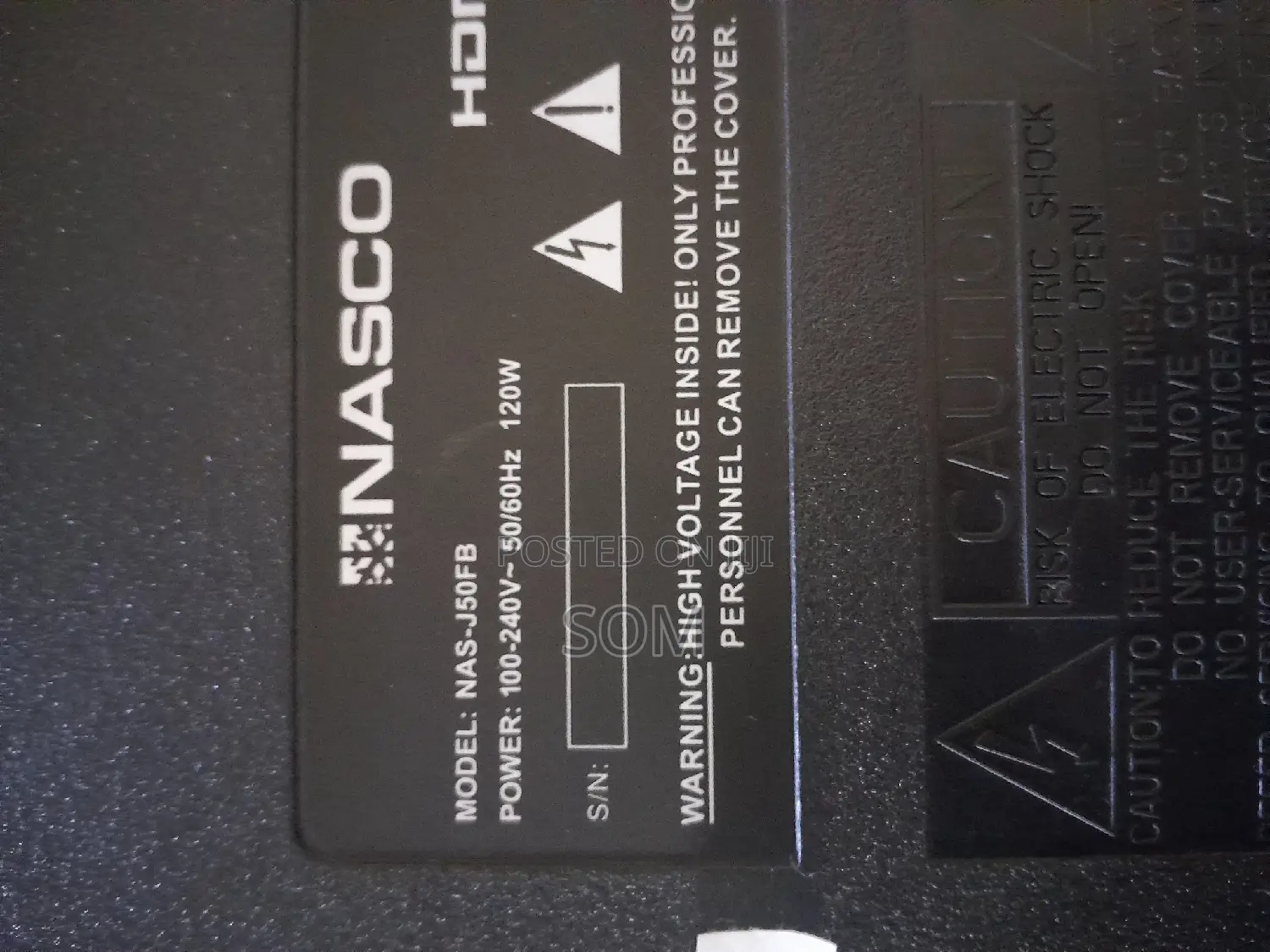 Crack Screen Nasco Nas-J50fb 52" LCD Tv