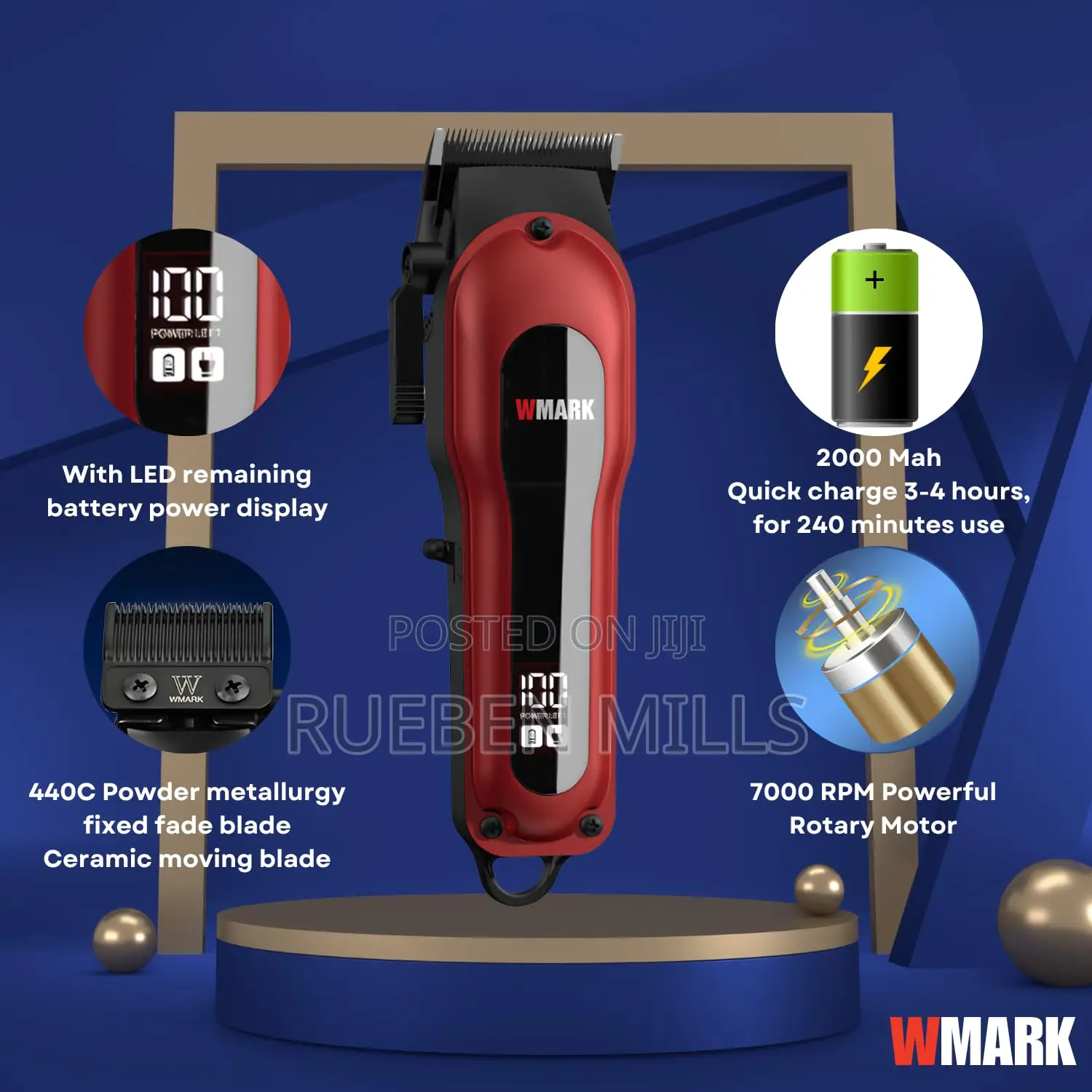 High Grade Professional Wmark NG-122 Barbering Machine