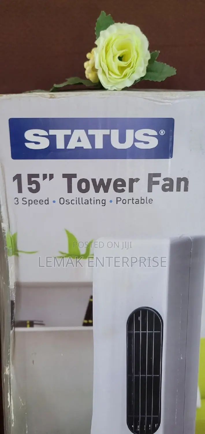 15-Inch Status Potable Tower Fan