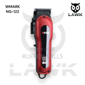 Red Wmark NG - 122 Cordless All Metal Body Hair Clipper