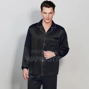 Long Sleeves 100% SILK PAJAMAS - Men Women Sleep / Lounge