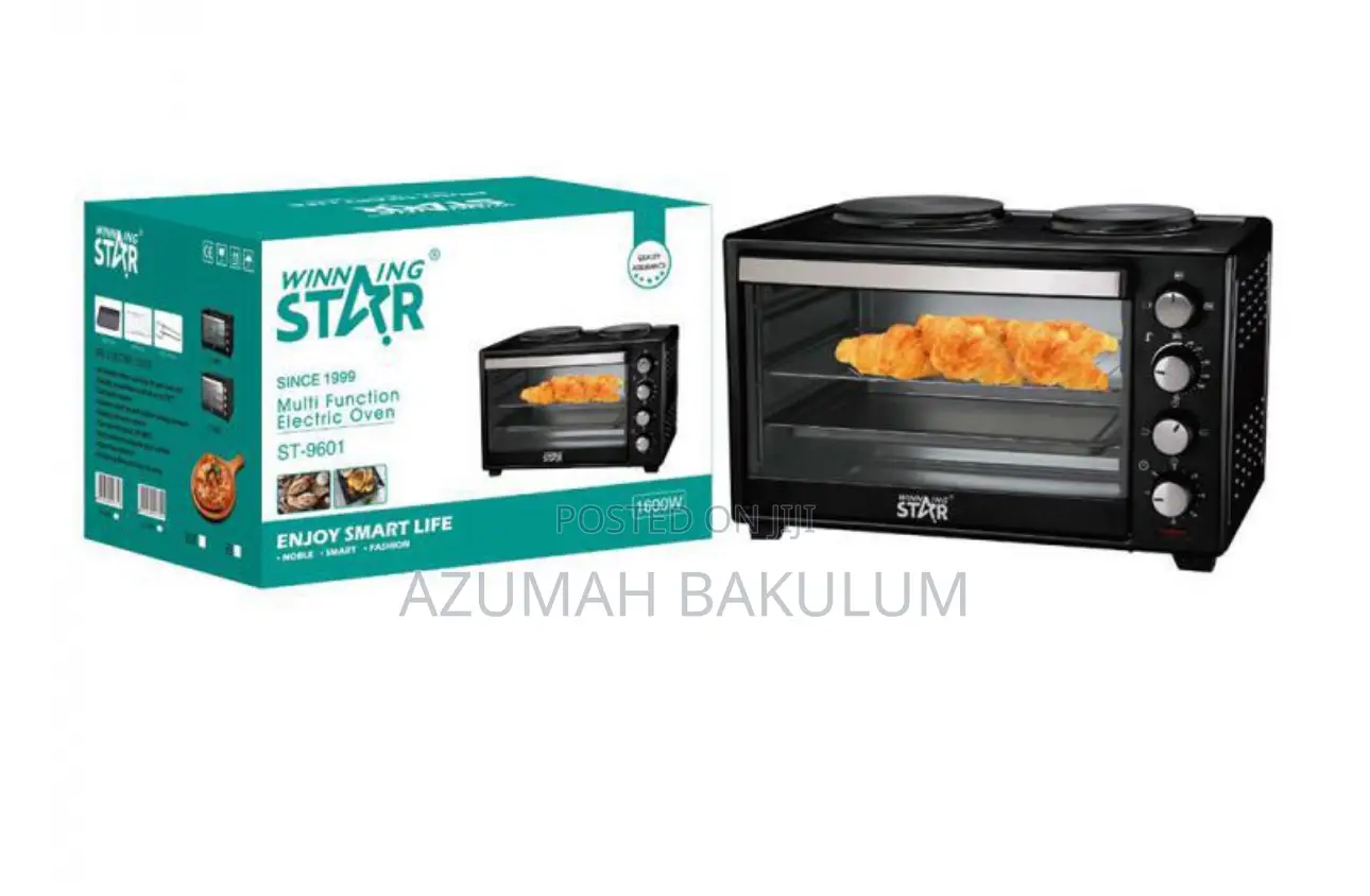 Winning Star 40l Electric Baking Oven With 2 Hot Plates
