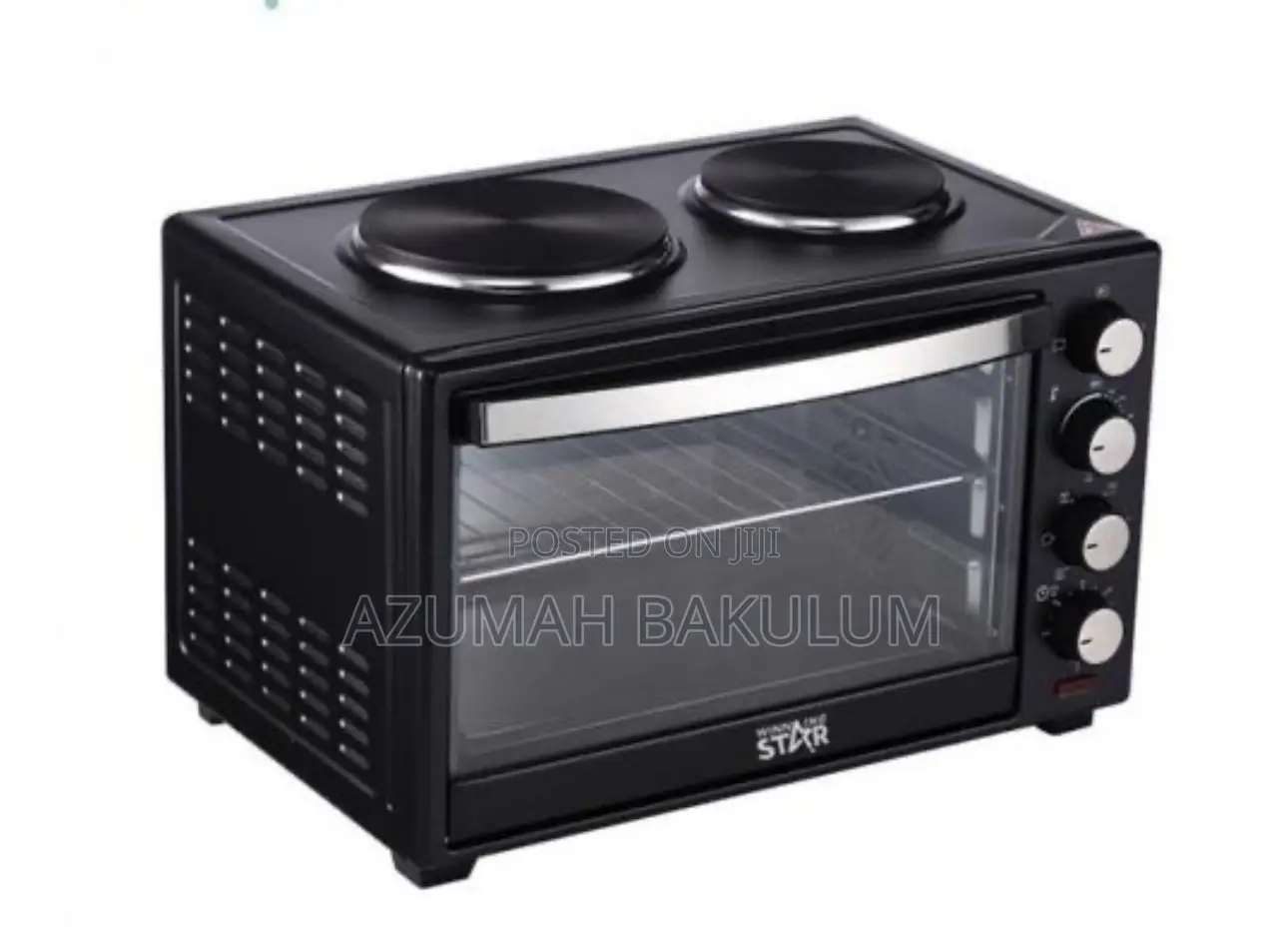 Winning Star 40l Electric Baking Oven With 2 Hot Plates