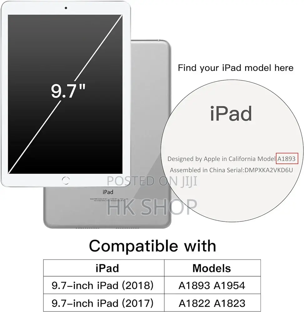 iPad 6th Generation (9.7 Inch) Smart Case With Pencil Holder