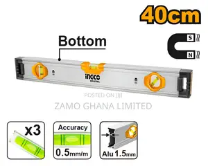 Spirit Level With Powerful Magnets - Hsl38040m