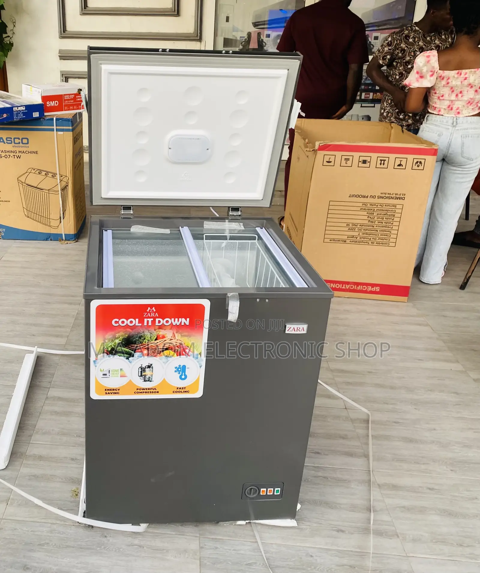 Shop Quality Zara 200 Single Door Chest Freezer(Gray).