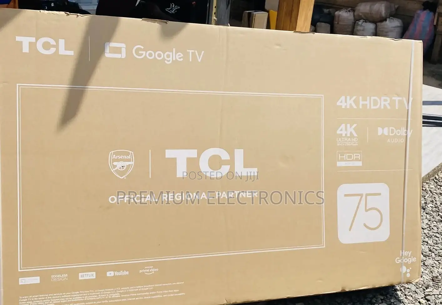 Dolby Audio, Ok Google, Voice Control Tcl 75" Uhd 75p6k