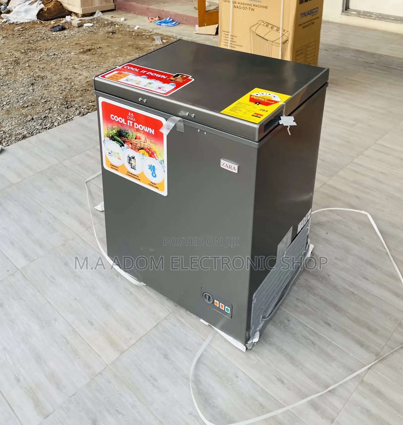 Shop Authentic Zara 200 Single Door Chest Freezer((Gray).