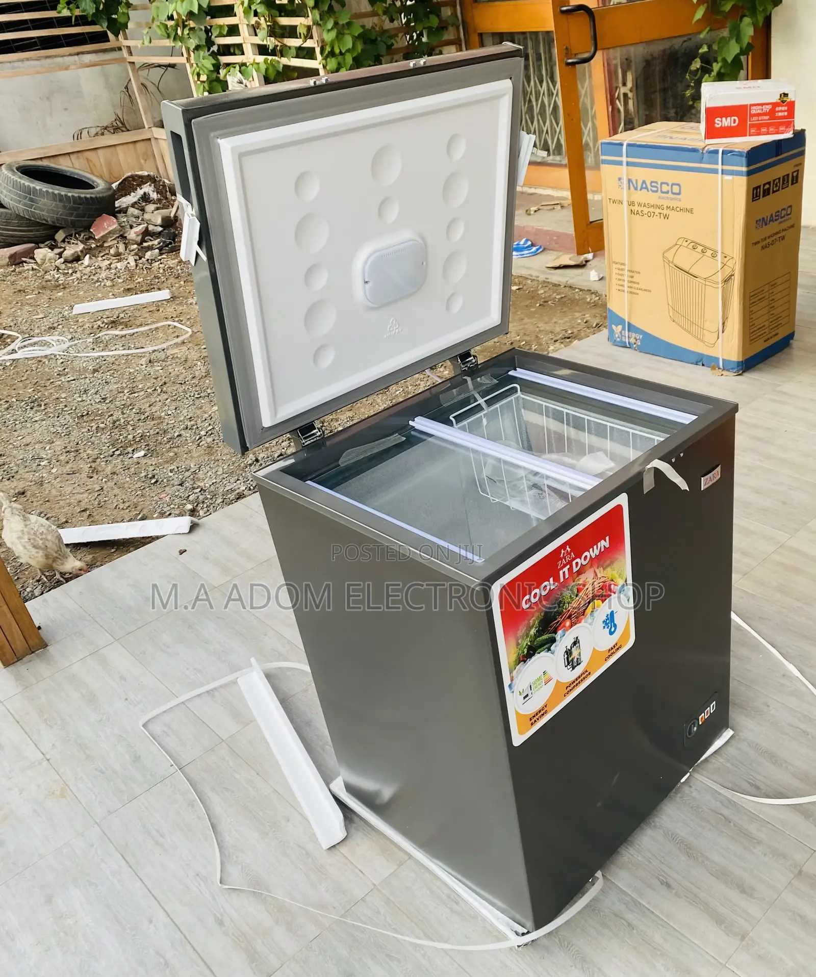 Shop Affordable Zara 200 Single Door Chest Freezer(Gray).