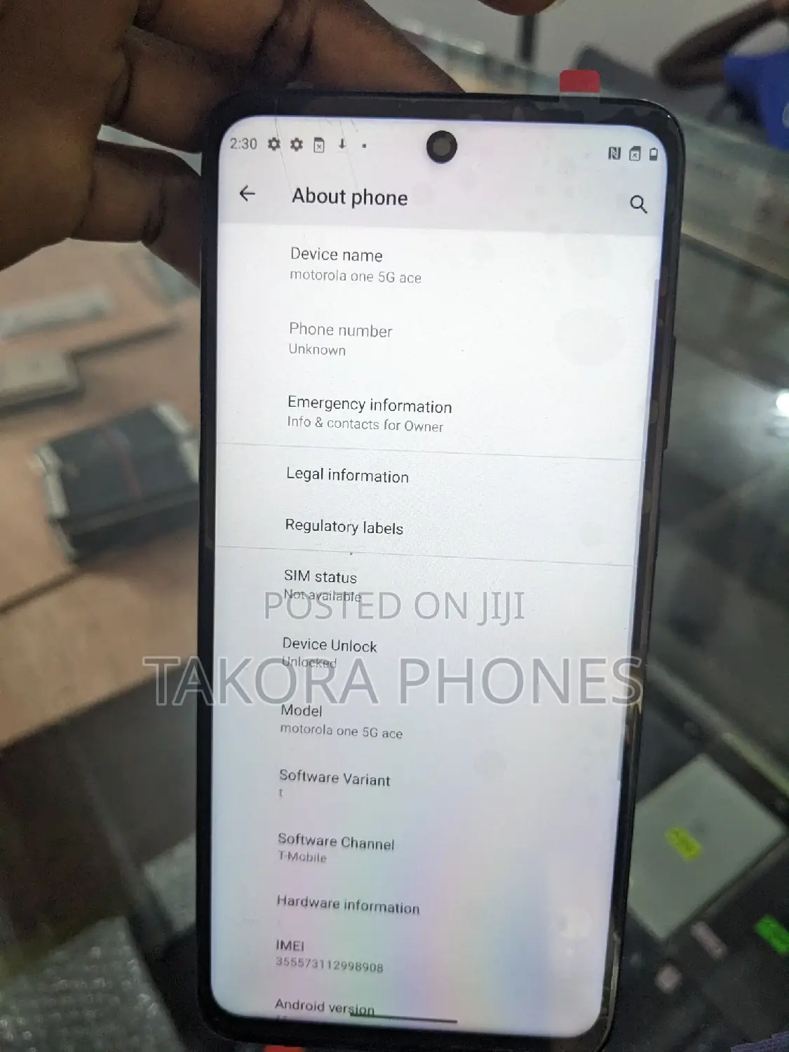 Motorola One 5G 128 GB Black