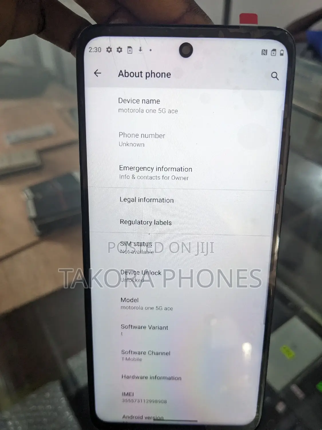 Motorola One 5G 128 GB Black