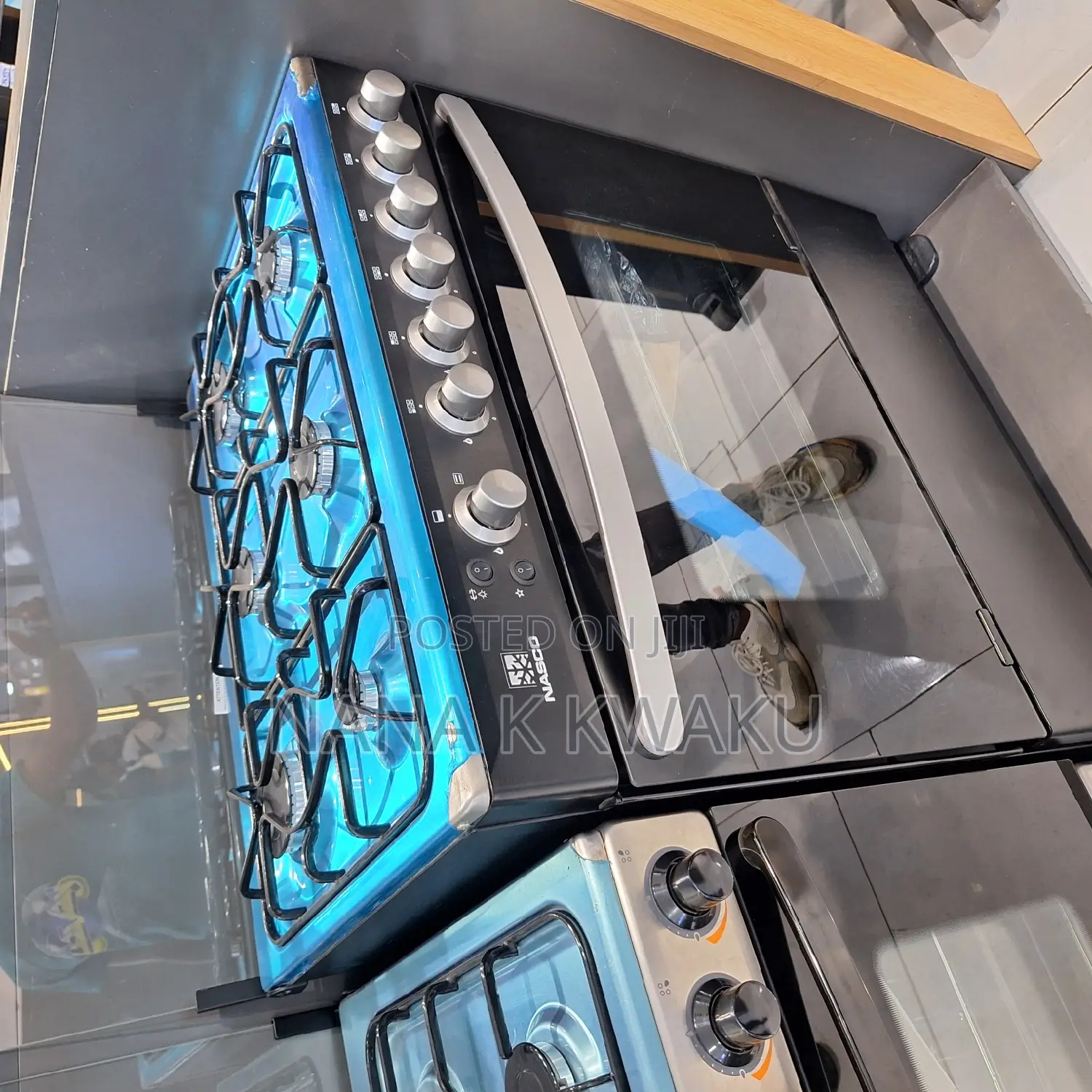 NASGC-AMG80B Quality Nasco 6 Burner Gas Cooker/Oven Grill
