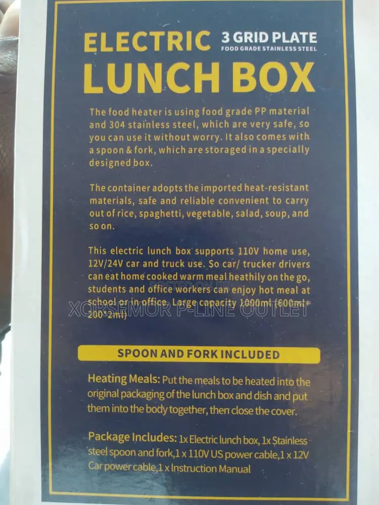 Car And Home Plug Lunch Box