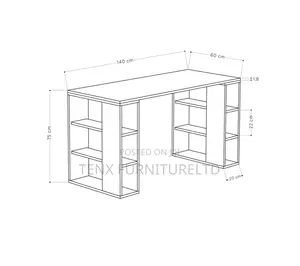 Computer Desk(Built-in Bookcase)