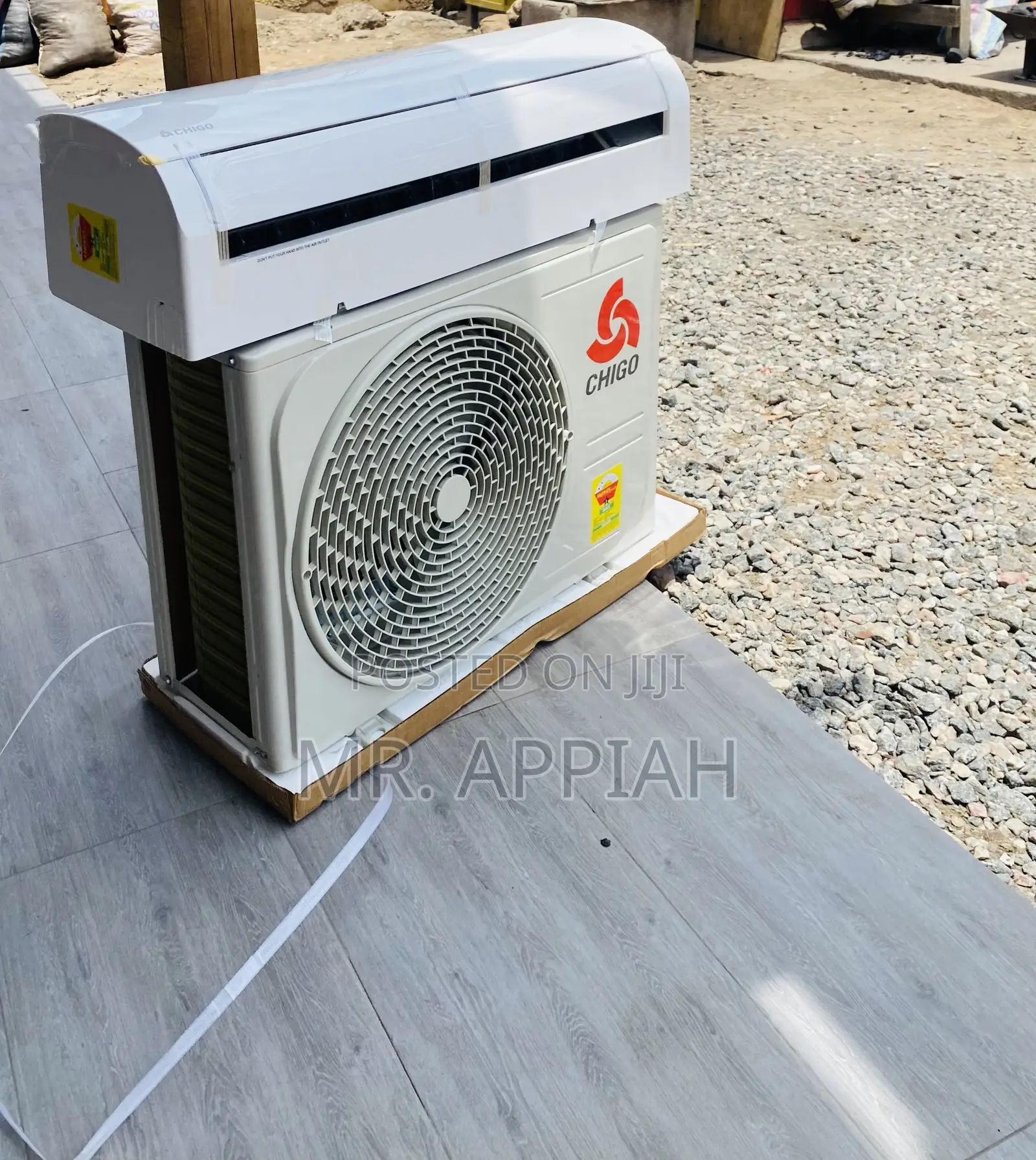 Unique Design Chigo 1.5hp Split Type Ac(White)R410 Gas.
