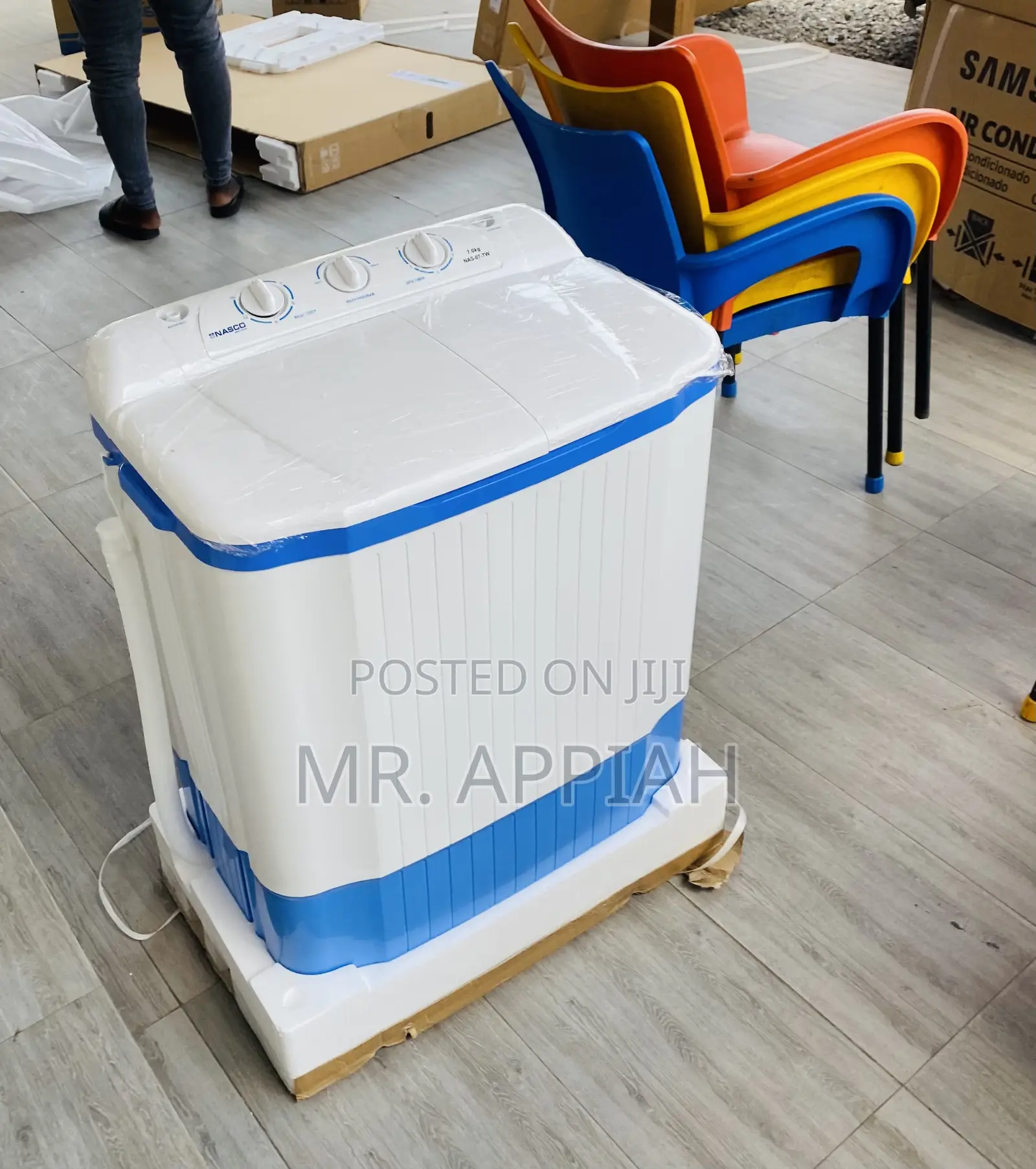 Energy Sufficient Nasco 7kg Washing Machine + Thick Lid.