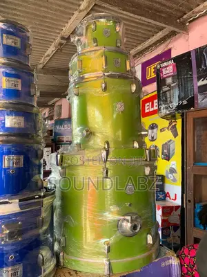 PZ 5-Piece Complete Drumset (Percussion Zone-Lemon Green)