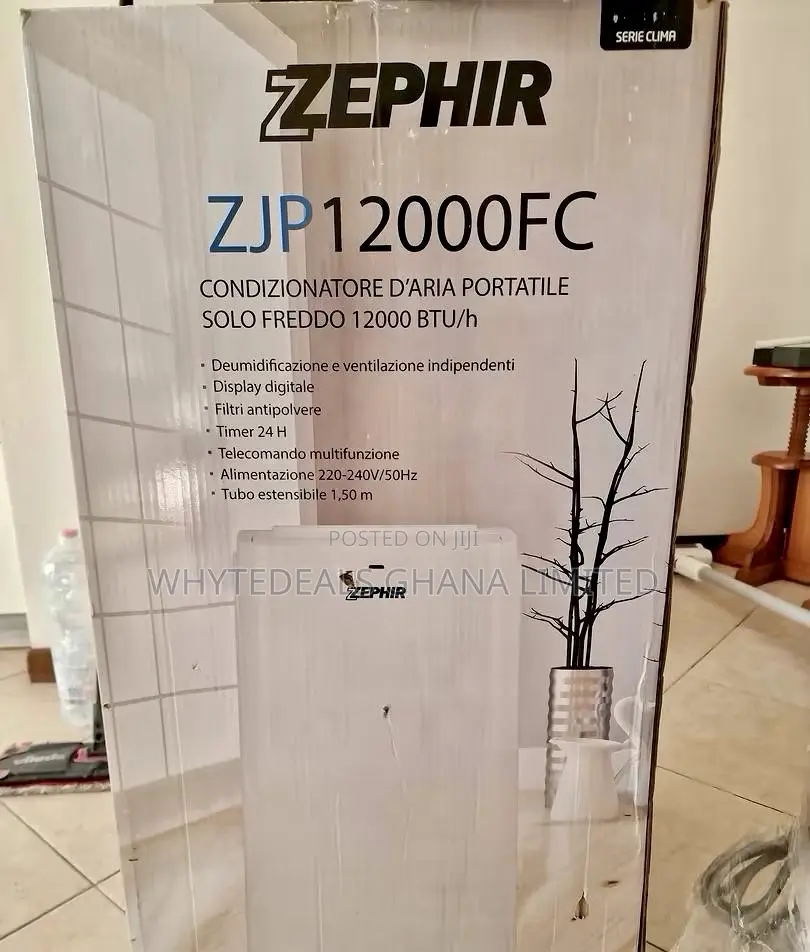1.5hp Zephir Smart Inverter Portable Airconditioner 12000btu