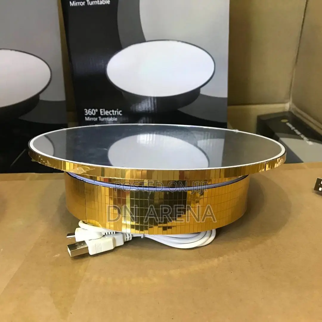 Luxury Gold Rotating Stand Weve in Acrylic Mirror
