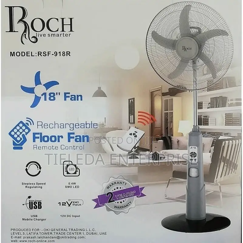 Roch Rechargeable Floor Fan