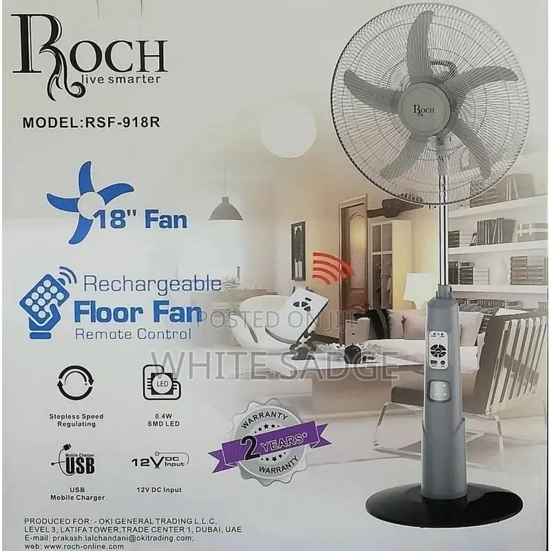 Roch Rechargeable Floor Fan
