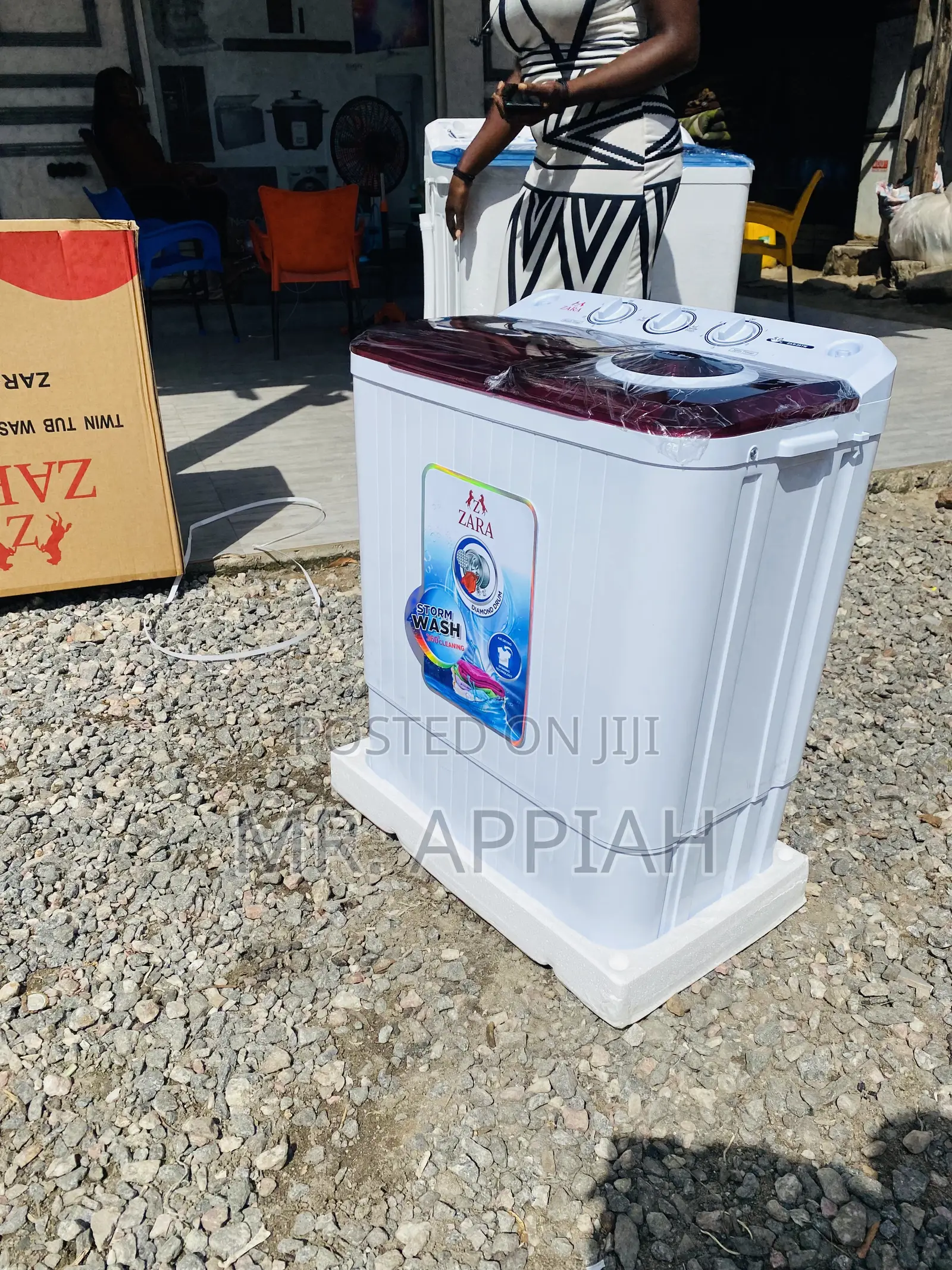 Long Lasting Zara 5kg Top Load Washing Machine + Spin/Dry.