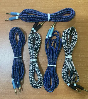 Aux Cable Jack to Jack Pin to Pin Mesh Cable | 1.8m