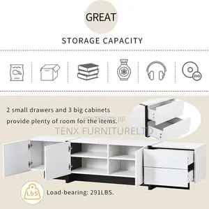 Tv Stand (Oaktree ) Up to 80" Modern