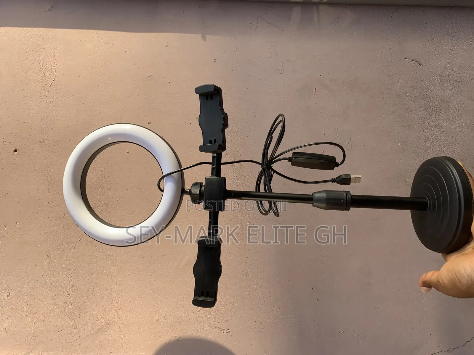 Desktop Ring Light With Double Holder