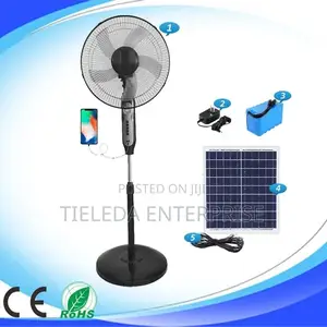 Solar Standing Floor Fan