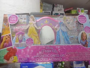 Disney Princess Magnetic Dress Closet 100+ Activity Playset