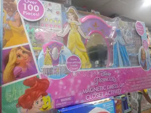 Disney Princess Magnetic Dress Closet 100+ Activity Playset