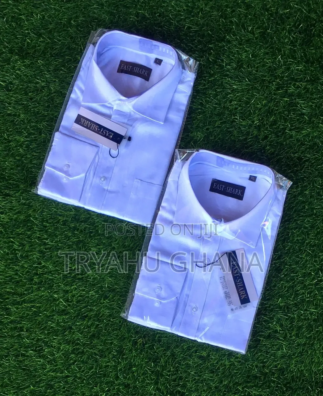 Shop Original Quality Men's East Shark Plain White Shirts