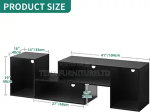 Tv Stand With ( Led Light )Up to 75inch