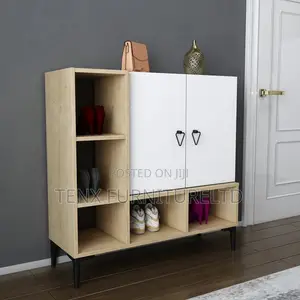 Shoe Rack (Two Cabinets and 3 Shelves)