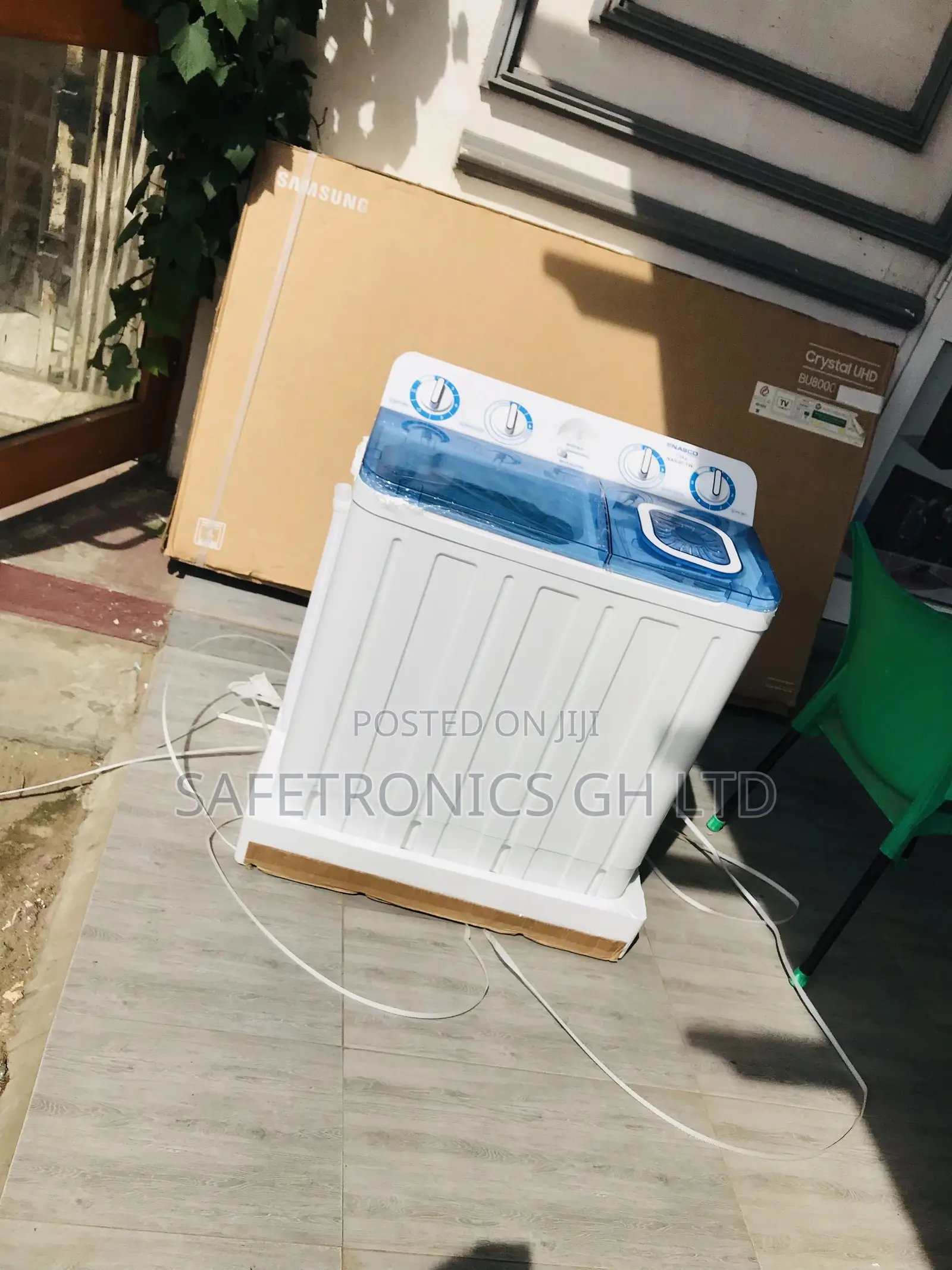 Semiautomatic Topload 7kg White/Blue Nasco Washingmachine