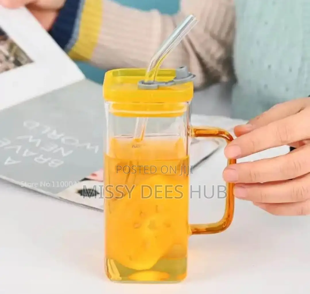 Glass Tumbler With Plastic Cover