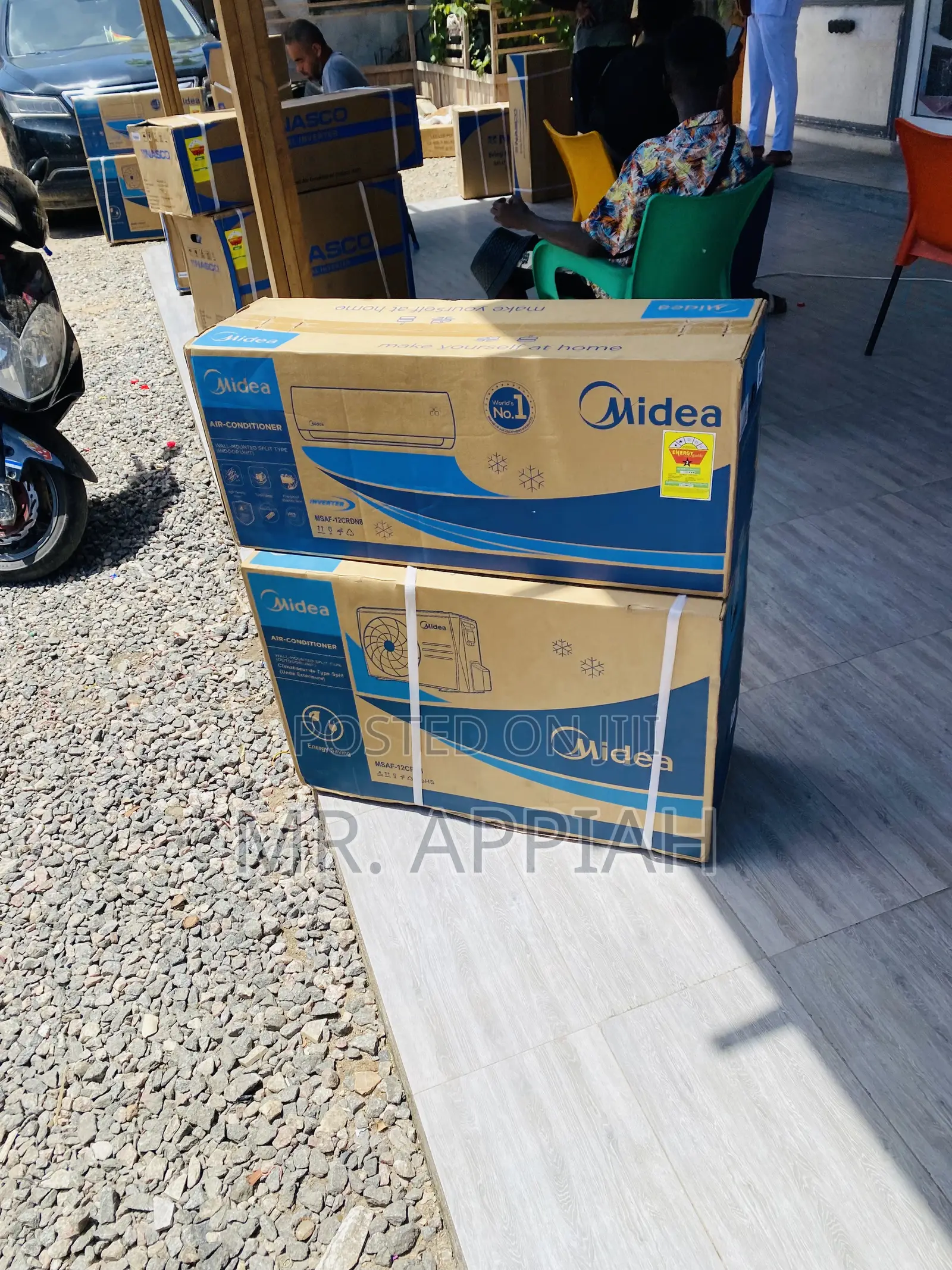 Durable Midea 2.0hp Split Type Ac(White)R410 Gas.