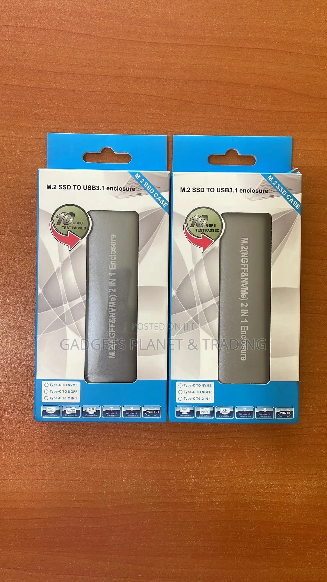 M2 (Ngff Nvme) to Usb 3.1 SSD 2 in 1 Enclosure