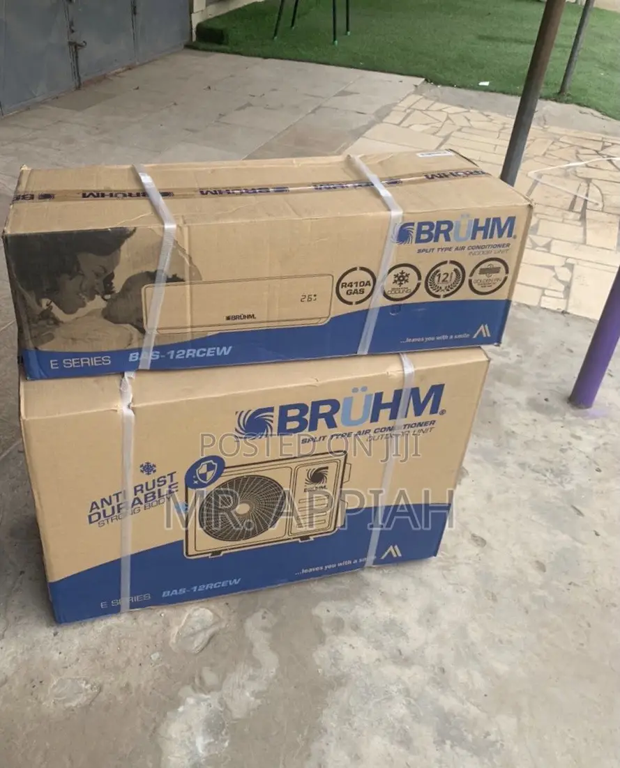 Quality Bruhm 1.5hp Split Type Air Conditioner(White)R410.