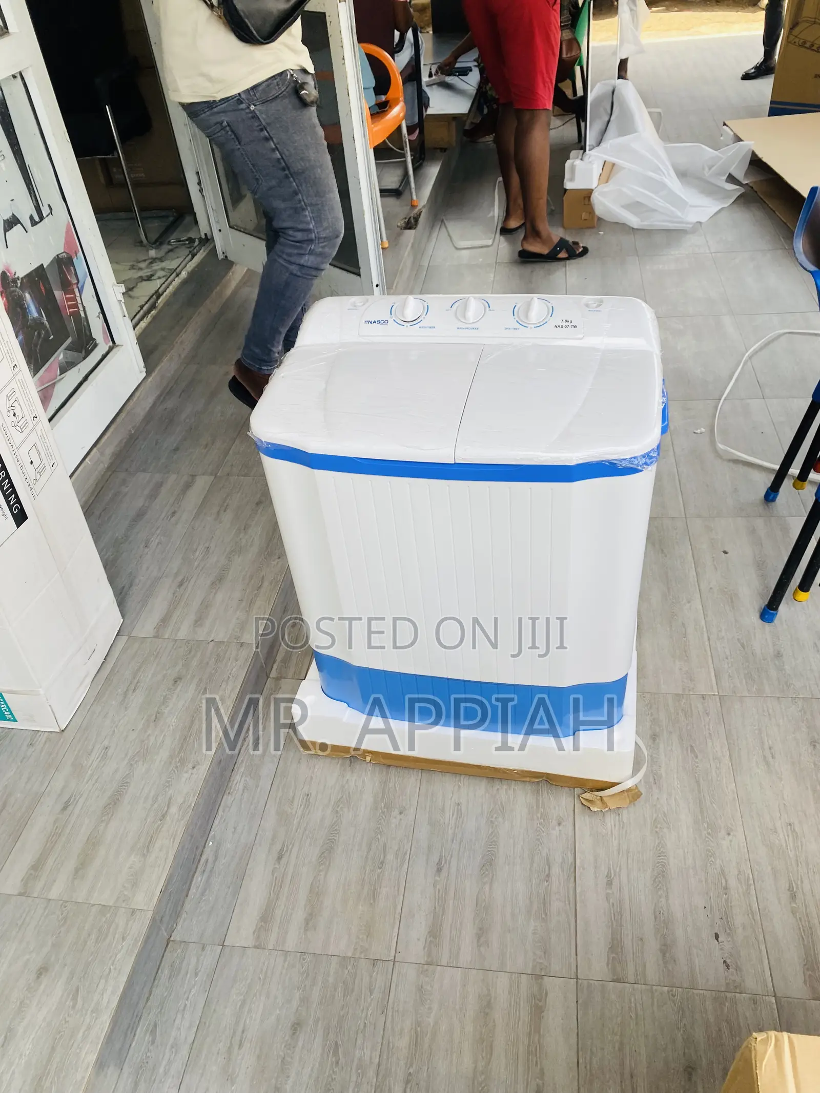 Durable Nasco 7kg Top Loadtwin Tub Electric Washing Machine