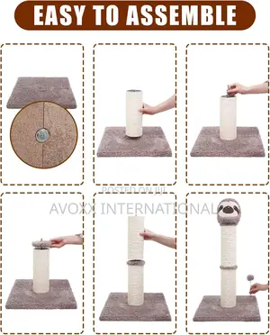 Poils Bebe Cat Scratching Post,30.3’’Tall Bradypot Scratcher