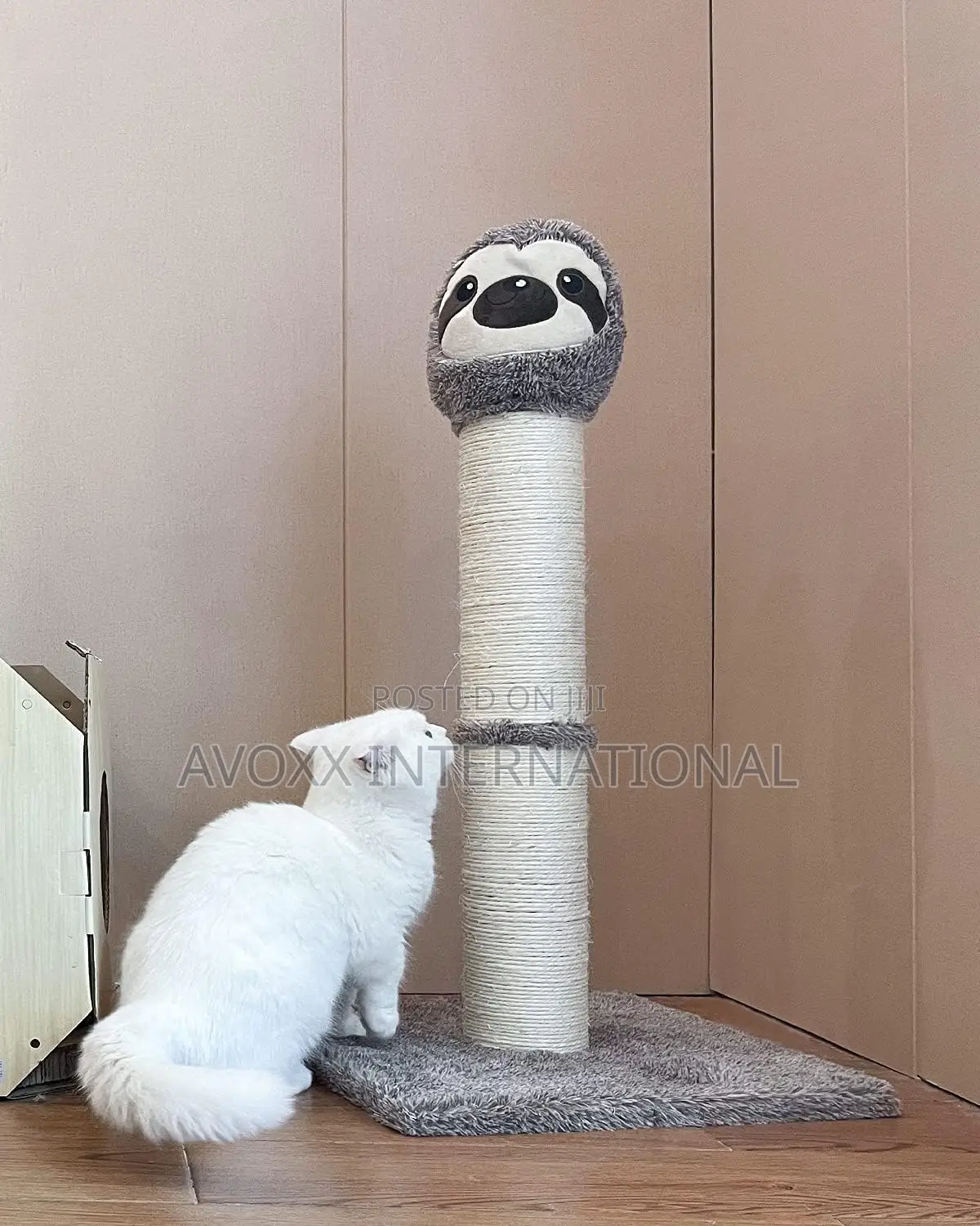 Poils Bebe Cat Scratching Post,30.3’’Tall Bradypot Scratcher