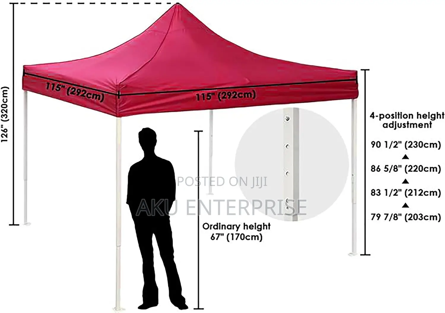 10x10 Ft Easy Pop Up Canopy Tent Business Bag Instant