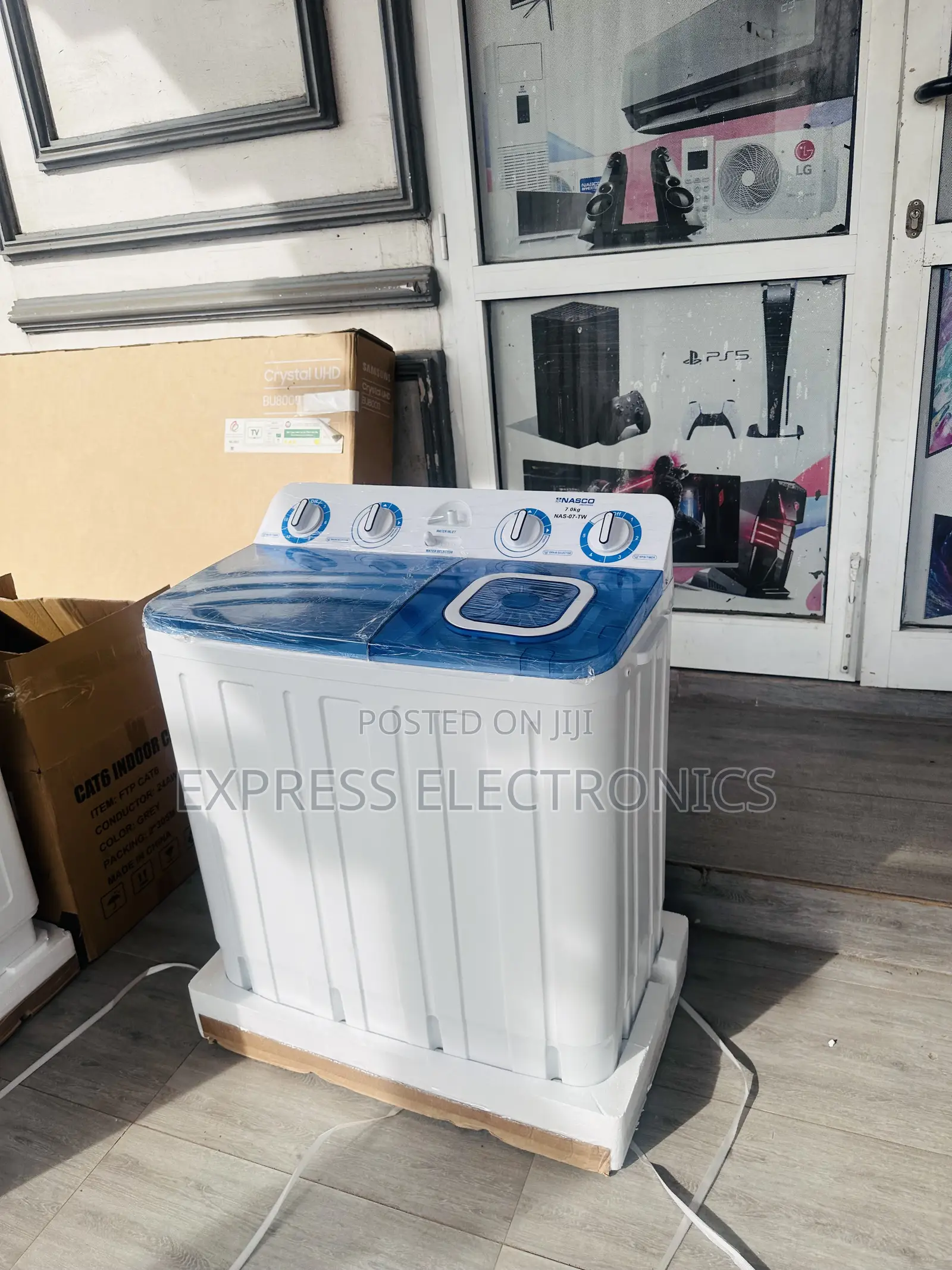 Quality Sleek White Nasco 7kg Topload Wash and Spin
