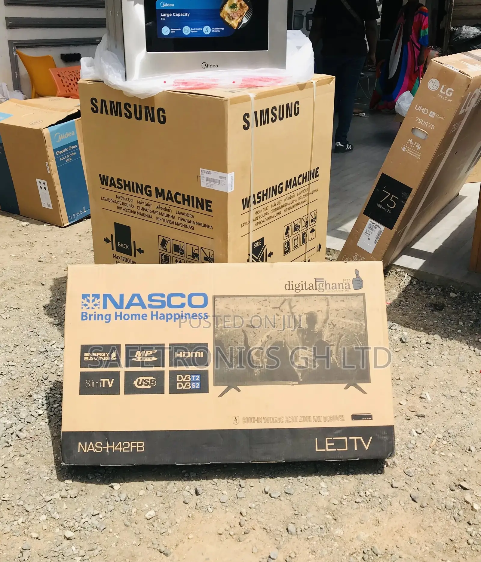 42 Inches Black Glossy Digital Satellite Nasco Electric Tv