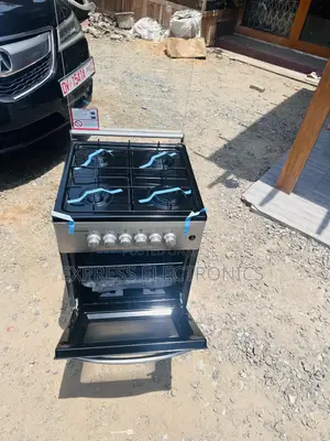 Sliver Gas Cooker Volcano Oven 4burner 50/50