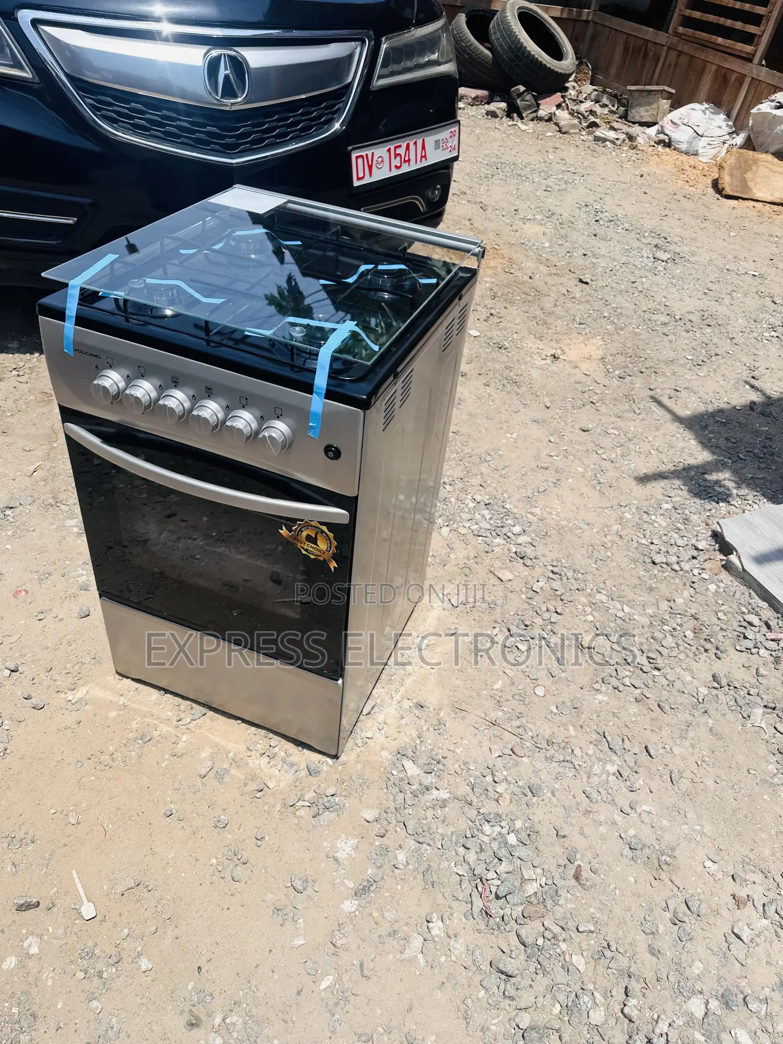 4burner Gas Oven 50/50 Volcano